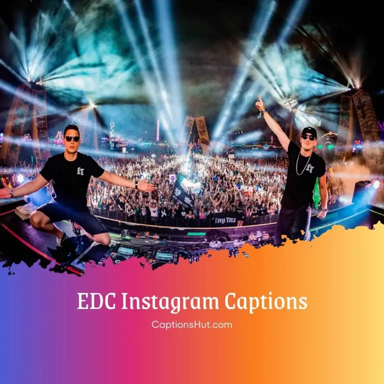 150+ EDC Instagram Captions Copy Paste