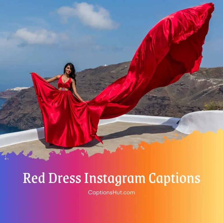 200+ Red Dress Instagram Captions With Emojis, Copy-Paste