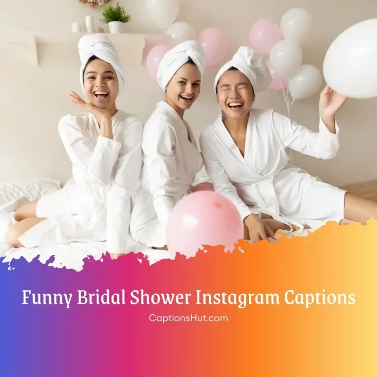 200+ funny bridal shower Instagram captions with emoji, Copy-Paste