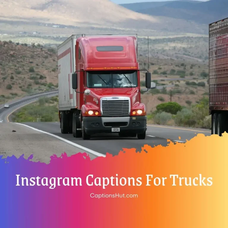 150+ Truck Captions For Instagram With Emojis, Copy-Paste