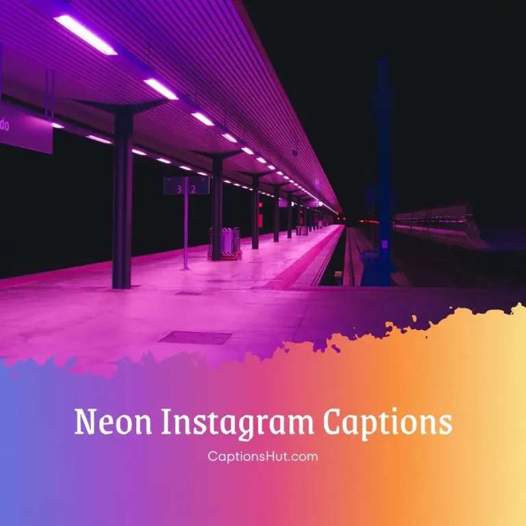 160 Neon Instagram Captions