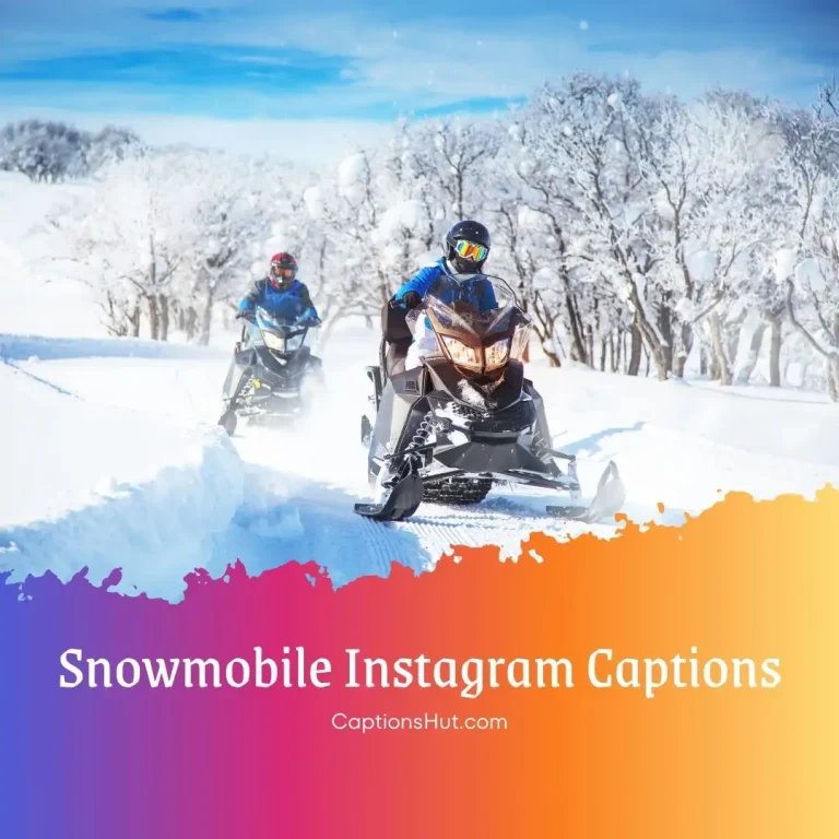150+ snowmobile Instagram captions with emojis, Copy-Paste