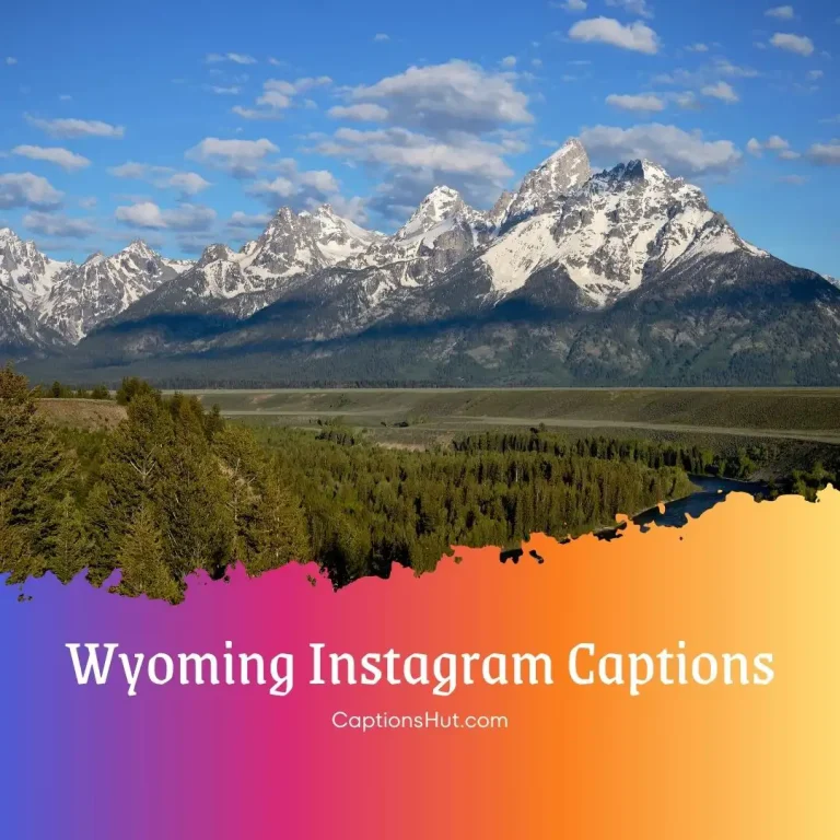 150+ Wyoming Instagram Captions With Emojis, Copy-Paste