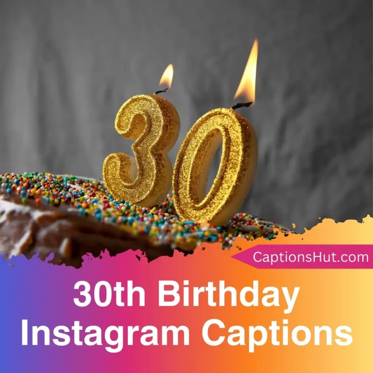 340+ 30th birthday Instagram captions with emojis, Copy-Paste