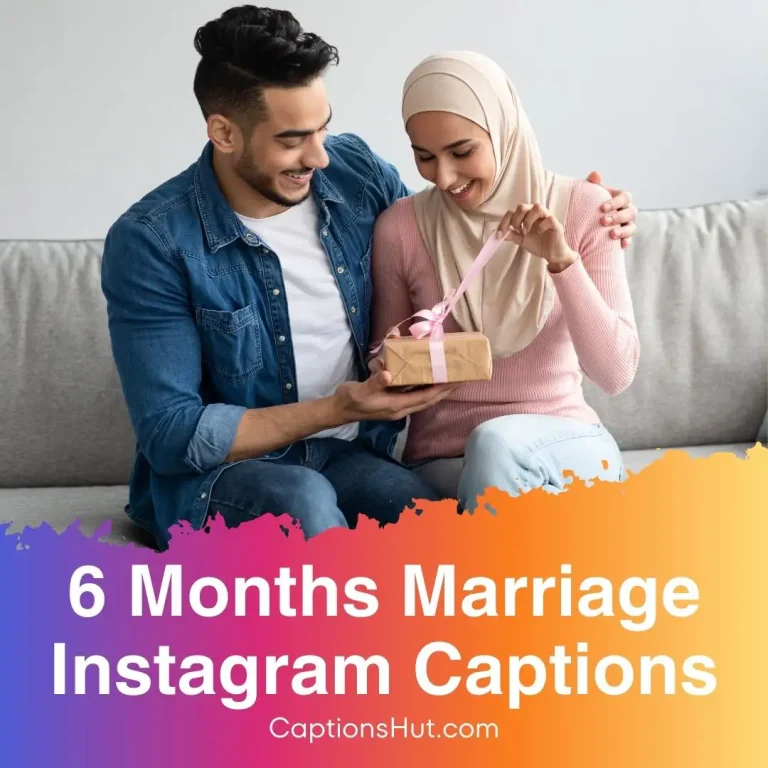 101 Six Months of Marriage Instagram Captions with Emojis