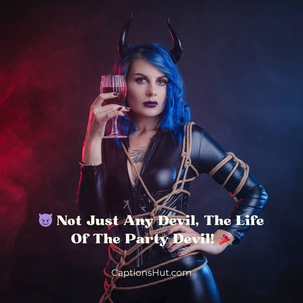 Devil Costume Instagram Captions image 3