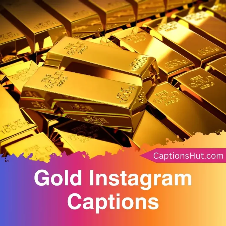 101 Gold Instagram Captions with Emojis, Copy-Paste