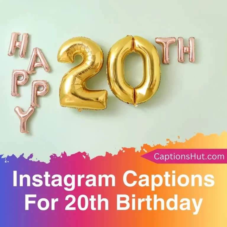 180+ Instagram captions for 20th birthday with emojis, Copy-Paste