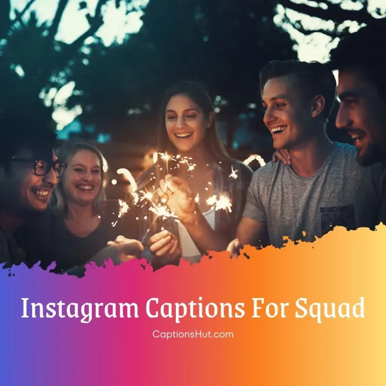 200+ Instagram captions for squad with emojis, Copy-Paste