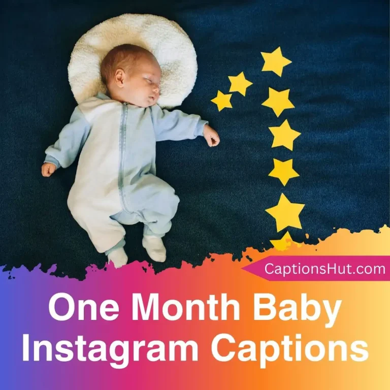 101 One Month Baby Instagram Captions with Emojis, Copy-Paste