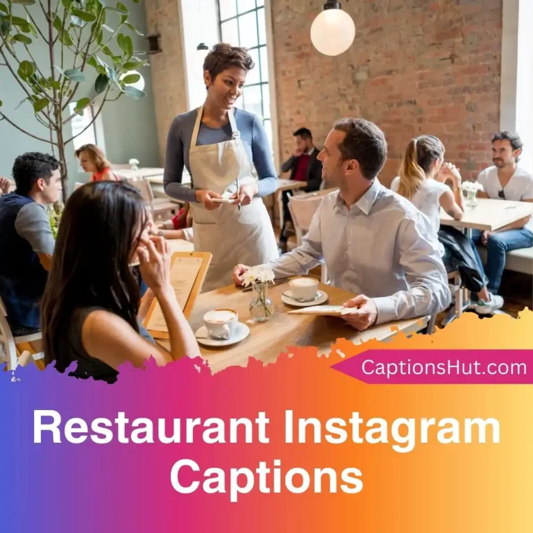 270+ restaurant Instagram captions with emojis, Copy-Paste