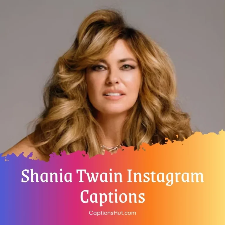 190+ Shania Twain Instagram captions with emojis, Copy-Paste