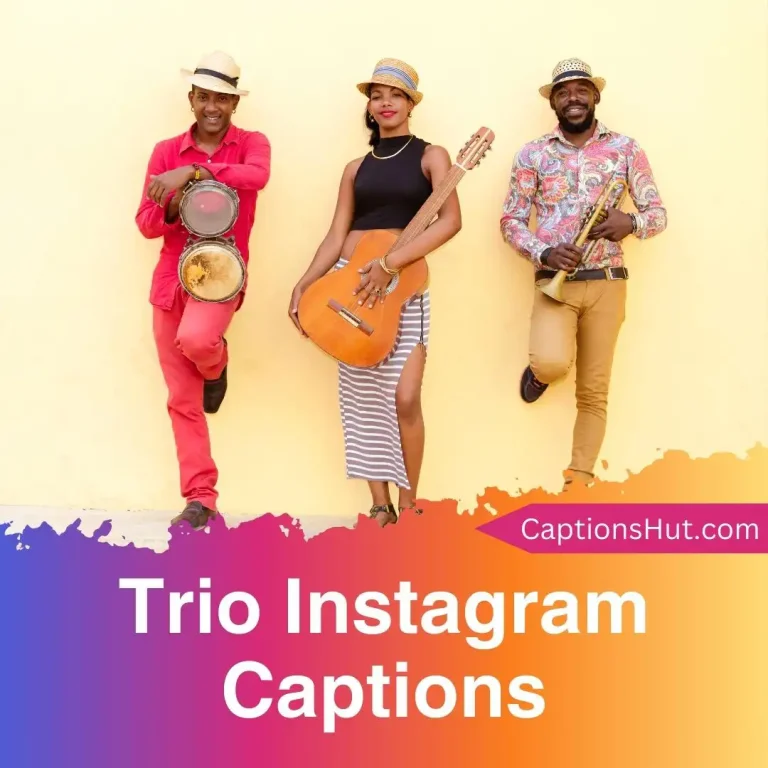 101 Trio Instagram Captions with Emojis, Copy-Paste