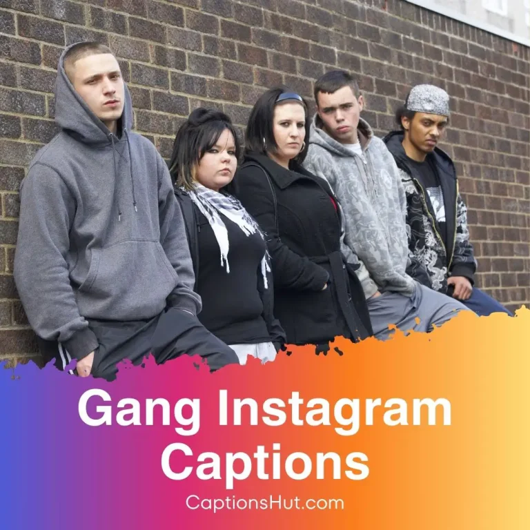 310+ gang Instagram captions with emojis, Copy-Paste