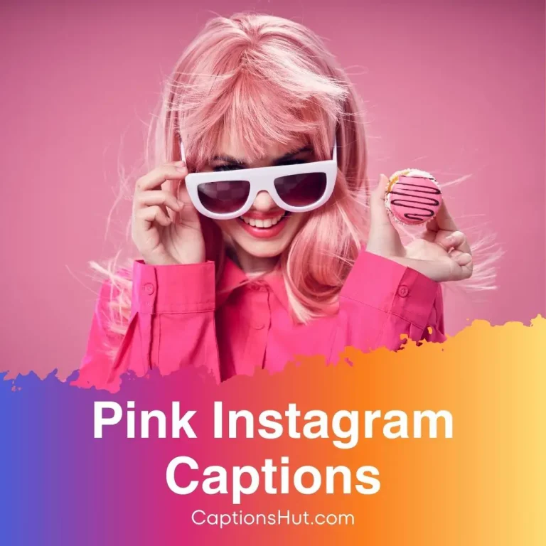 330+ pink Instagram captions with emojis, Copy-Paste
