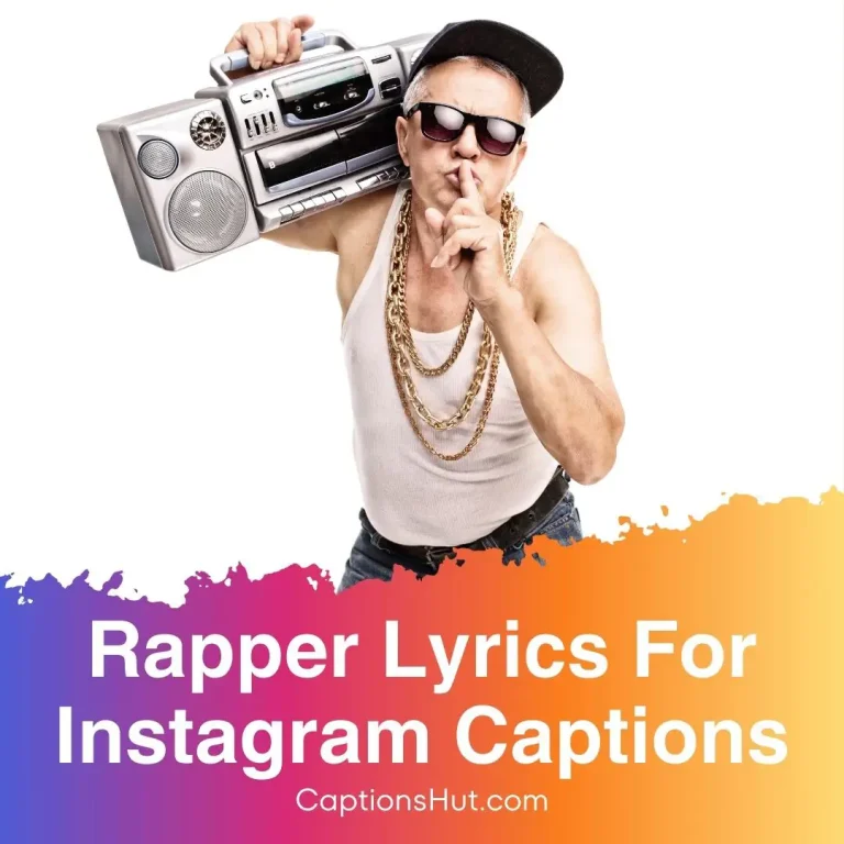 310+ rapper lyrics for Instagram captions with emojis, Copy-Paste