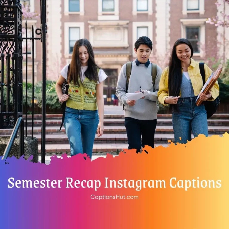 150+ semester recap Instagram captions with emoji, Copy-Paste