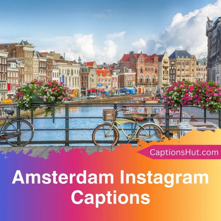 200+ Amsterdam Instagram captions with emojis, Copy-Paste