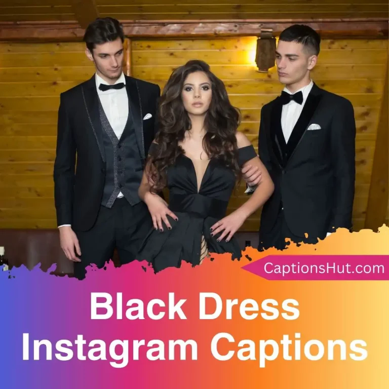150+ black dress Instagram captions with emojis, Copy-Paste