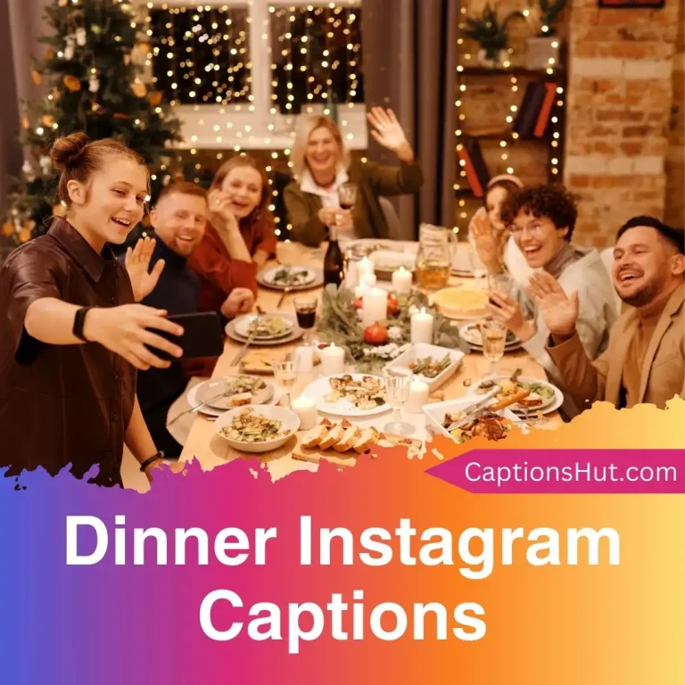 150+ dinner Instagram captions with emojis, Copy-Paste