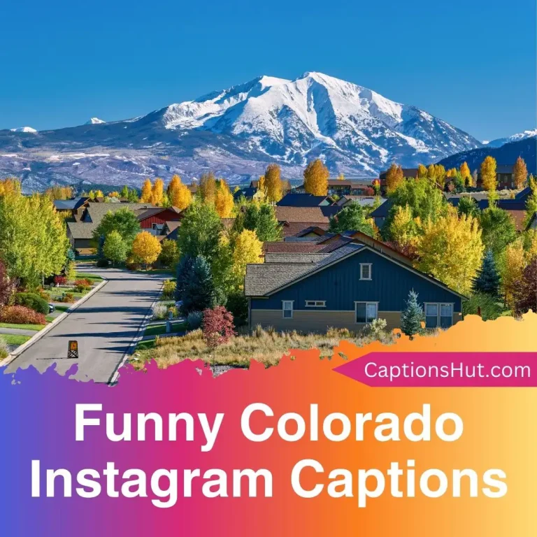 150+ Funny Colorado Instagram Captions With Emojis, Copy-Paste