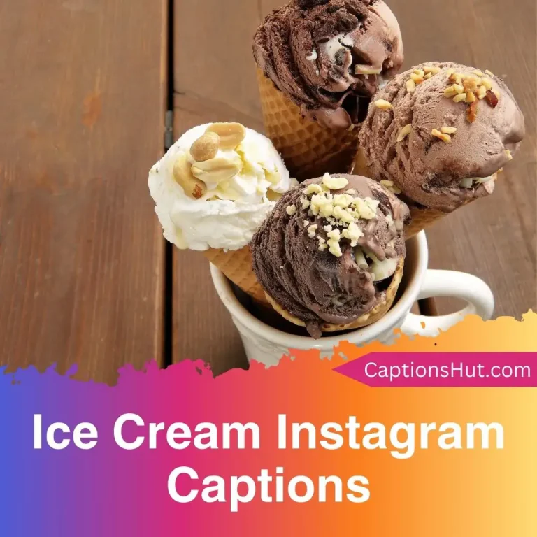 225+ ice cream Instagram captions with emojis, Copy-Paste