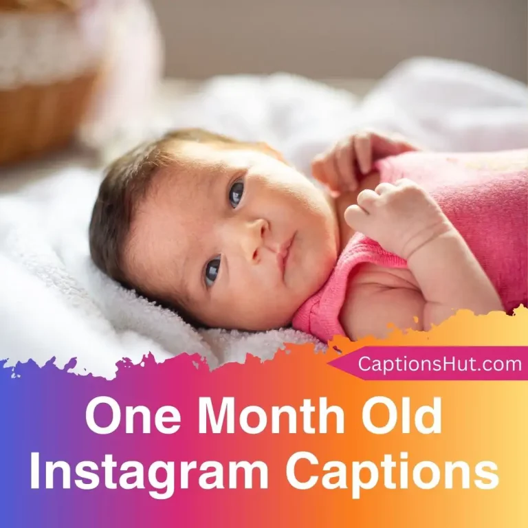 150+ one month old Instagram captions with emojis, Copy-Paste
