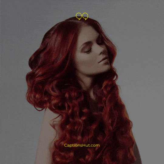 Red Hair Instagram Captions image 1