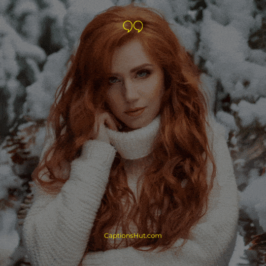 Red Hair Instagram Captions image 2