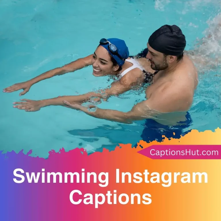 200+ swimming Instagram captions with emojis, Copy-Paste