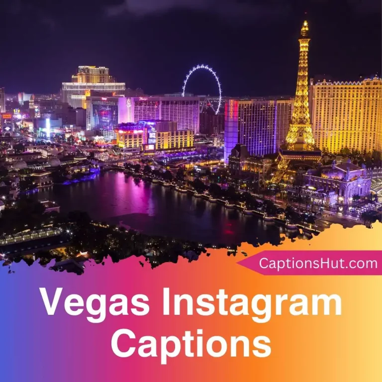 200+ Vegas Instagram captions with emojis, Copy-Paste