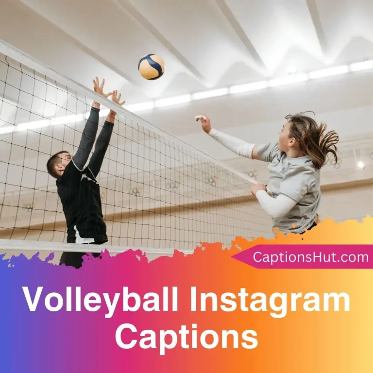 190+ volleyball Instagram captions with emojis, Copy-Paste