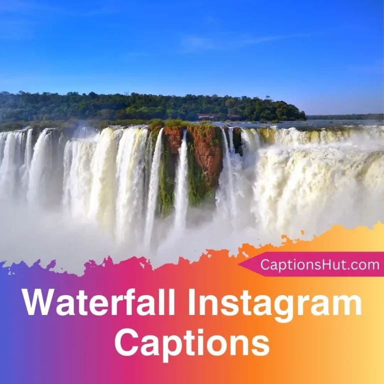 150+ waterfall Instagram captions with emojis, Copy-Paste