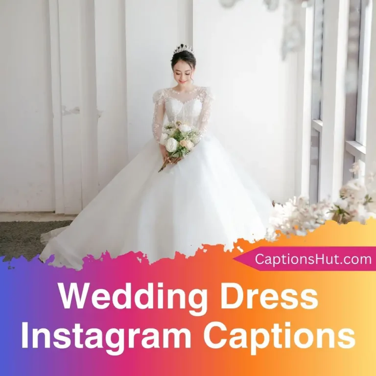 101 wedding dress Instagram captions with emojis, Copy-Paste