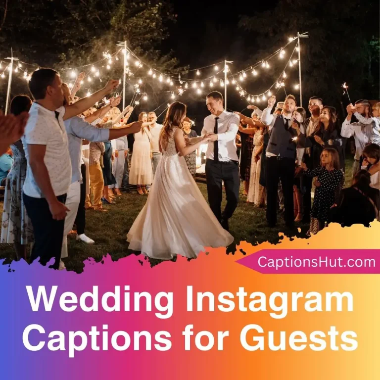 150+ wedding Instagram captions for guests with emojis
