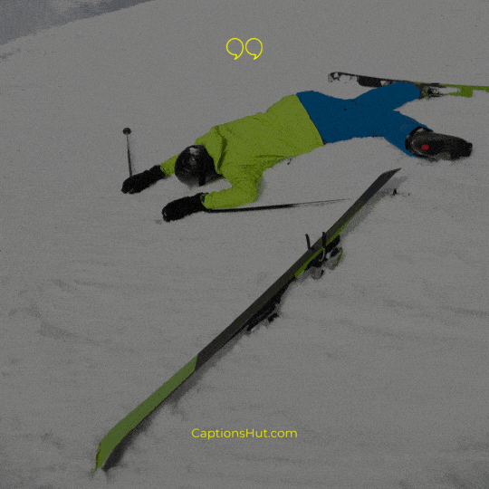 funny skiing instagram captions image 8