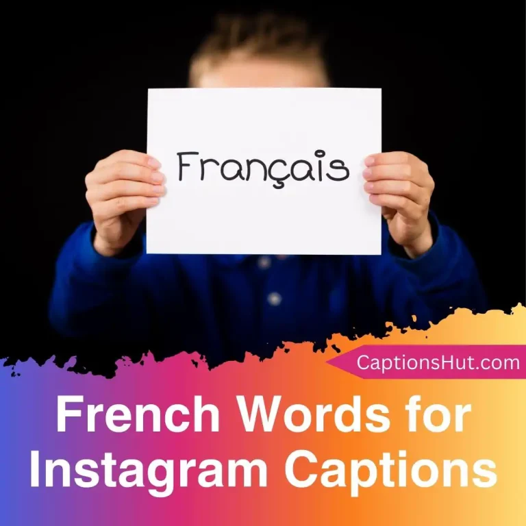 150+ French Words For Instagram Captions With Emojis, Copy-Paste