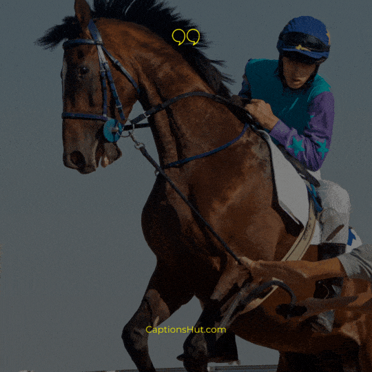 Horse Racing Captions For Instagram image 1