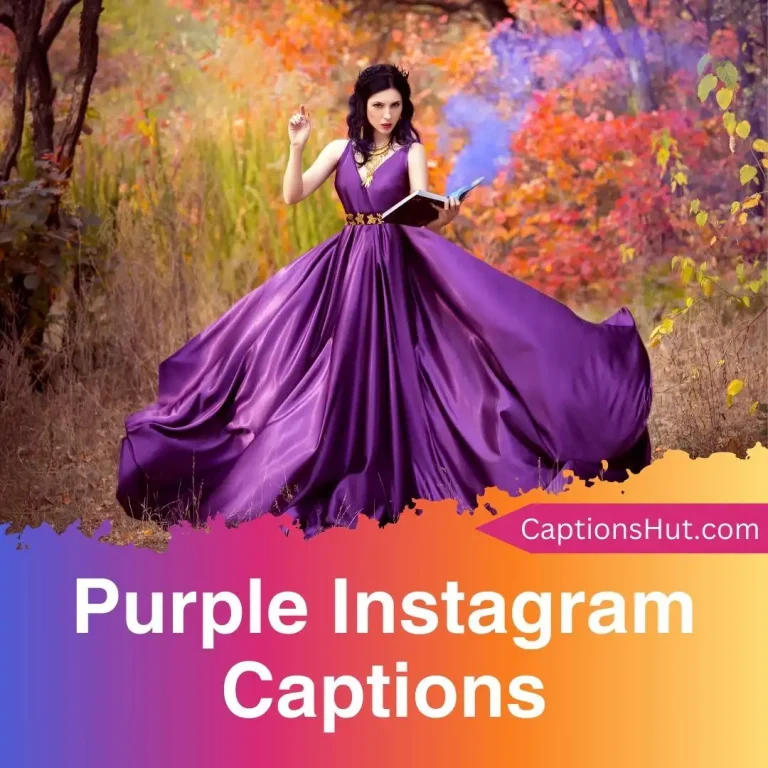 150+ Purple Instagram Captions With Emojis, Copy-Paste