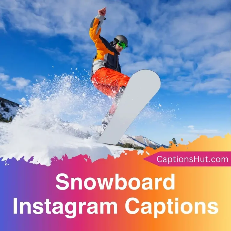 150+ Snowboard Instagram Captions With Emojis, Copy-Paste